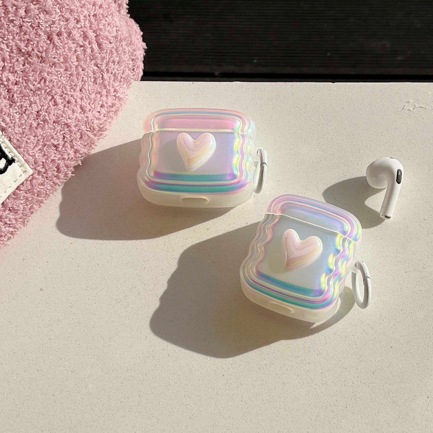 Translucent Wavy Heart AirPods